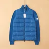 Knit short womens down jacket Fashion hombre Casual Street High Quality arm have NFC Brand jackets Size S-XL