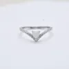 Wedding Rings Selling S925 Sterling Silver Fashion Trend Versatile Micro Moonlight Stone Women's Ring