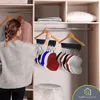 Storage Holders Racks Foldable Baseball Rack Hat Towel Hanger Clip Rustproof Closet Organizer Hanging Stainless Steel Clips 10 230906