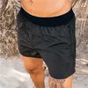 Шорты для бега мужские спортивные быстросохнущие без подкладки легкий эластичный пояс боксеры плавки джемы для тренажерных залов фитнес-пляж
