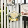 Decorative Flowers Wooden Valentine's Day Decoration Supplies Easter Front Door Garland Home Hanging