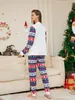 Kerst cartoon print pyjama kerst bijpassende pyjama set huiskleding moeder dochter vader zoon rompertjes nachtkleding outfit