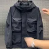 Trenchs de tranchées pour hommes Hommes Bomber Veste à manches longues Ded Manteau Militaire Tactique Automne Hiver Fermeture à glissière extérieure Poches imperméables