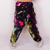 Pantalons Enfants Adultes Bonbons Couleurs Pantalons De Survêtement Personnalité Casual Doodle Printemps Eté Costume De Danse Lâche Harem Hip Hop Pantalon 230906