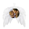 Ornamento de sublimação de asas de penas Sublimação de madeira em branco de Natal asas de anjo set01