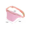 Torebki kosmetyczne Poscing Fanny Pack Personalized Glitter Chenille Patche Sport Running Nylon Waterproof Table Bag 230905