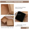 Jewelry Boxes 24Pcs Kraft Box Gift Cardboard For Ring Necklace Earring Womens Gifts Packaging With Sponge Inside Drop Delivery Packing Dhkls