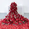 Decorative Flowers Customize Artificial Flower Wall Rose Blossom Tail Wedding Backdrop Decor Bridal Table Runner Floral Road Lead Row