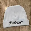 Berets Custom Name Baby Beanie Gifts Hat Little Kids Soft Cotton For 0-3 Month Embroidery Infant Hats