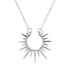 Pendant Necklaces Sunflower Necklace To Restore Ancient Ways Metal Collarbone Chain Creative Jewelry Fashion Female Wholesale