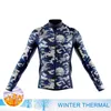 Camisas de ciclismo Tops Jaket bersepeda musim dingin pakaian bulu domba termal lengan panjang 2023 Jersey hangat sepeda gunung olahraga jalan 230905