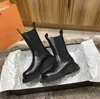 Bottes Martin hautes en cuir pour femmes, plateforme de trachée anglaise, bottines Chelsea, bottes fumées