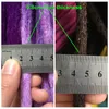 Human Hair Bulks Desire for hair 5 pieces ombre hand made dreadlocks hair extensions synthetic hip-hop style crochet braids hair pink color 230906