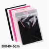 Packing Bags Wholesale 30X40Add5Cm 6 Colors Hand Held Garment Bag Zipper For Clothes Protable Self Sealing Packaging Drop Delivery O Otjwi