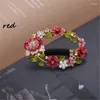 Haarspeldjes Modegeschenken Emaille Lotusbloemen Haarspeldjes Voor Vrouwen Sieraden Kristal Vlinder Clip Bruid Bruiloft Accessoires