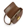 Abendtaschen Marke Kuhleder Tasche Umhängetasche Kollege Mädchen Winter Schulter Messenger Halbrund Muss # 483003 verwenden