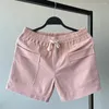 Shorts pour hommes Hommes Casual Court Été 3 Partie Longueur Taille élastique Mode Vêtements Cordon Streetwear Type de base Couleur unie