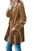 Trench da donna Autunno Velluto Pleuche Cappotto per donna Cardigan lungo primaverile Casaco Feminino Abrigos Mujer Capispalla invernale Soprabito