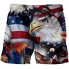 Herren Shorts Badebode American Flag 3d Surfing Board Short Kids Beach Hip Hop USA Badeanzug Sporthosen Briefs Junge Junge