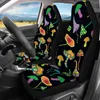 Car Seat Covers Colorful Mushroom Printed Washable Protector For Heavy-Duty Front/Back Cushion Vehicle