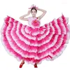 Stage Wear Femmes Modern Waltz Vêtements Adulte Ouverture Danse Big Swing Jupe Pétale Performance Robe