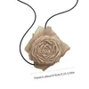 Collier ras du cou en corde tressée pour femmes, Vintage, tempérament Rose, Sexy, mode, déclaration, dîner, fête, bijoux, goutte