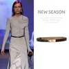 Luxury Brand Leather Women Waist Belt DesignerWomen Dress Party Cowhide Knot Belt Gold Alloy Buckle Waistband Jeans Female Gift