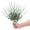 Decorative Flowers 20 PCS Artificial Leaves Stems Faux Greenery Decor Branches Real For Floral Arrangement Long Stem Sunflowers