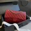 dapu handväska kvinnors axelväska läderväska kvinnors kedja handväska fast färg