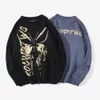 Mens Sweaters Streetwear Retro Women Butterfly Knitted Pullover Sweater Tops Hip Hop Pull Over Casual Harajuku Sweatshirts 230905