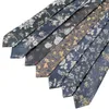 Mens Slim Ties Silk Set For Men Fashionable Classic Flower British Style Polyester Yarn-Dyed 6 Cm stort huvud Personligt trendigt slipsbröllop