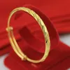 Copia braccialetto 100% oro reale 24k braccialetto fenice puro braccialetto da donna colore imitazione regalo di metà autunno gioielli in oro placcato puro 18k 999 230906