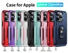 Mobile Phone Cases For iPhone 15 14 13 12 11 Pro Max 8 Plus 7 Plus XS Max XR Soft TPU Hard PC 2 in 1 Design Heavy Duty Shockproof Back Cover With Ring Holder Kickstand