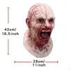 Party Masks Halloween Zombie Mask Props Grudge Ghost Hedging Zombie Mask Realistic Masquerade Head Gear Open Mouth Ghost Scary Horror Party 230905