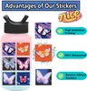 50pcs pack preskedelic butterfly ملصقات فينيل مقاوم للماء لأمتعة زجاجة ماء زجاجة كمبيوتر محمول مخطط Scrapbooking هاتف Mac Door Wall