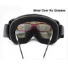 Maschere da sci Maschere da sci UV400 Antiappannamento con lenti per giornate soleggiate e opzioni per lenti per giornate nuvolose Occhiali da sole da snowboard Da indossare sopra gli occhiali Rx 230905
