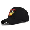 Gorras de bola Gorra de béisbol Snapback Sombrero Poliéster Grueso Primavera Otoño Pato DAFFY Mantener caliente Hip Hop Equipado para hombres Mujeres al por mayor