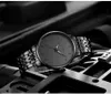 Mens Watches 비즈니스 스틸 밴드 글로우-파크 핸즈 쿼츠 시계 방수 39mm 시계