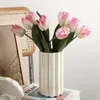 Vaser hög modern vas lyxbord vertiplant dekorativ med konstgjorda blommor nyhet vasos de flores minimalistisk heminredning