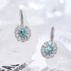 Dangle Earrings Pirmiana 2.69ct Lab Grown Paraiba Sapphire S925 Silver Engagement Women