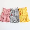 Dog Apparel Wrinkle-free Sweet Teddy Small Bowknot Pocket Dress For Daily Wear