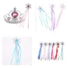 Outros suprimentos de festa de evento Fada Wand Ribbons Streamers Natal Casamento Snowflake Gem Sticks Magic Wands Confetti Props Decorati Dhn4e