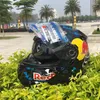 オートバイヘルメットヘルメットダブルレンズレースフルフェイスインナーサンバイザーの安全性カスコとクールなモジュラーハット