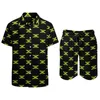 Men's Tracksuits Men's Jamaican Flag Men Sets Jamaica Fashion Casual Shorts Vacation Shirt Set Summer Funny Custom Suit Short Sleeve