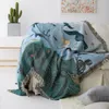 Decke Textil Stadt Nordic Stil Decke Meerjungfrau Muster Für Bett Wohnzimmer Wandteppich Teppich Sofa Abdeckung Bettdecke 230906