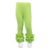 Pantalon MUDBALA Boutique enfant en bas âge filles triple volant glaçage Leggings bébé fille vêtements bas solide coton à volants pantalons longs 230906