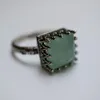 Cluster Ringen Mode Vintage Voor Vrouwen Trendy Retro Licht Groene Maan Steen Ring Klassieke Vinger Meisje Vrouwelijke Gift