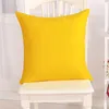 Fronha YWZN Sarung Bantal Warna Permen Sólida Dekorasi Funda De Almohada Kussensloop 230905