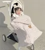 Filtar Swaddling Korean Style Autumn Winter Baby Barnvagn Filt Tecknad Tjockad varm baby täcke Baby barnvagn sovväska barn remmar 230905