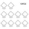 Quadros 3D Floating Frame Display Box 5/10PCS Clear Jewelry Holder Stand Multiuso Armazenamento